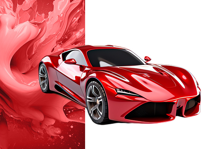 汽車表麵的準確配色